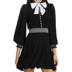 Bethany Tie Neck Mini Dress